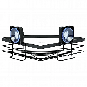 Полка для ванной комнаты Bisk Axentia 135970 угловая черная. Изображение - 4