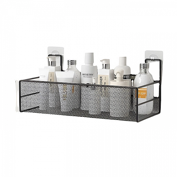 Полка для ванной комнаты Illu 240305-20A металлическая черная