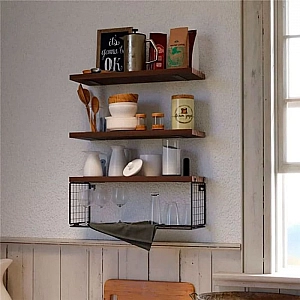 Полка для ванной Sundays Home 6412000167B темное дерево. Изображение - 7