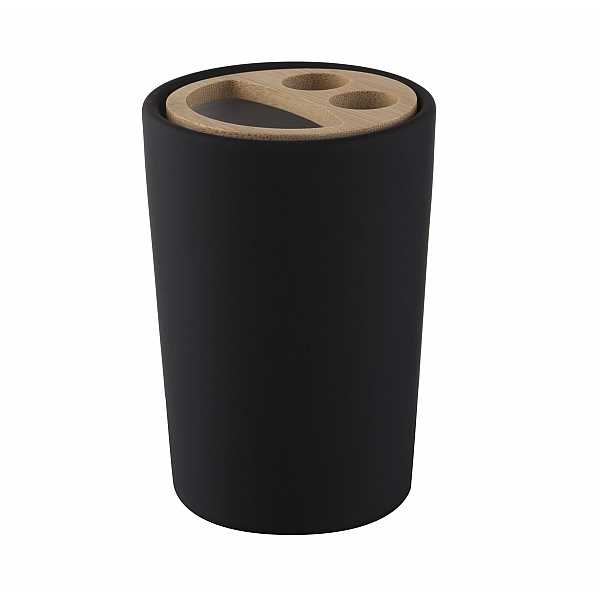 Стакан для зубных щеток Bisk Plain 06571 черный