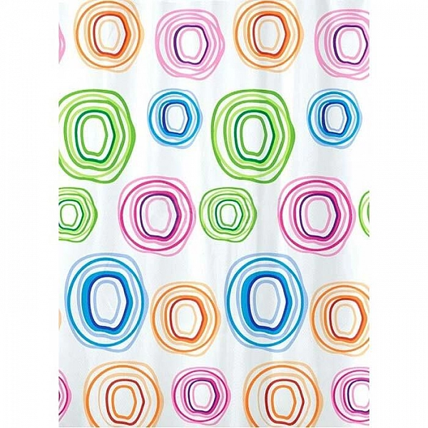 Штора для ванной комнаты Miranda Color Circle 180*200