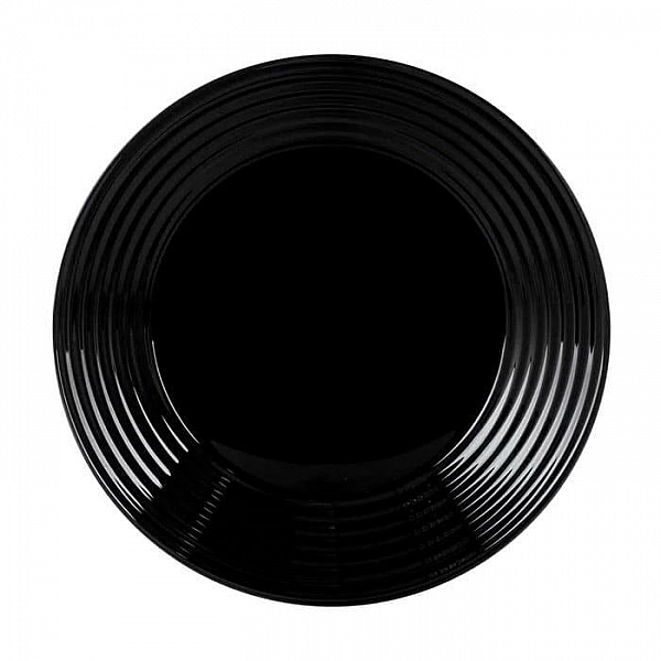 Тарелка Luminarc Harena Black L7610 код 145164 стеклокерамическая 23.5 см