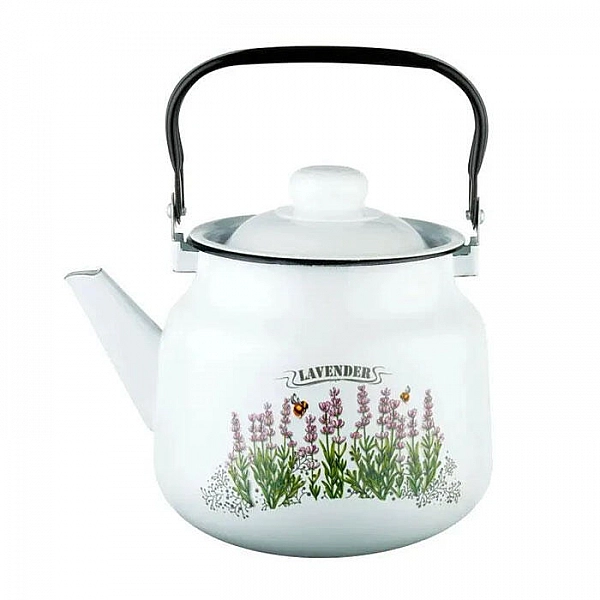 Чайник эмалированный Эмаль 01-2713/4-Лаванда-Г 3.5 л