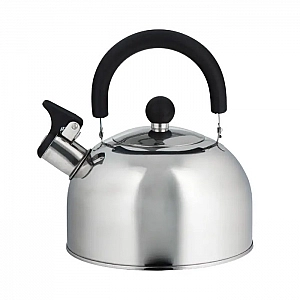 Чайник со свистком Home Line GS-04011A-2.0L код 166947 из нержавеющей стали с пластмассовой ручкой 2 л