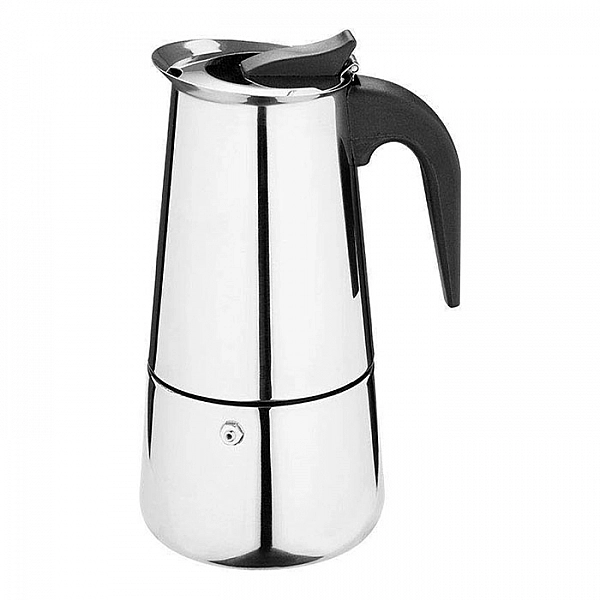 УЦЕНКА Кофеварка гейзерная Mallony Italia 104759 из нержавеющей стали 450 мл