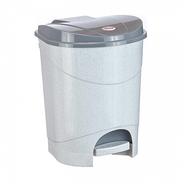 Корзина для мусора 7 л Idea М 2890 с педалью бежевый мрамор