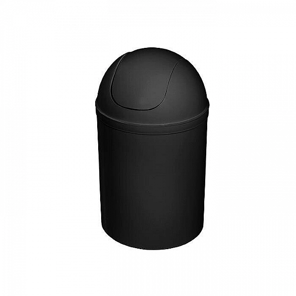 Ведро для мусора 5 л Bisk 90306 пластиковое черное