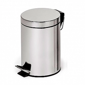 Ведро с педалью 3 л Bisk Caspian 90011 хром