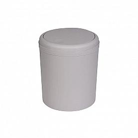 Ведро для мусора 5 л Bisk 08347 матовое темно-бежевое