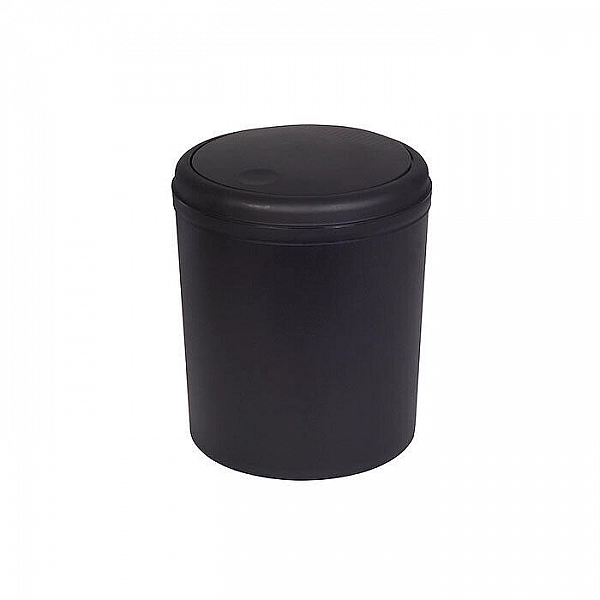 Ведро для мусора 5 л Bisk 08345 матовое черное