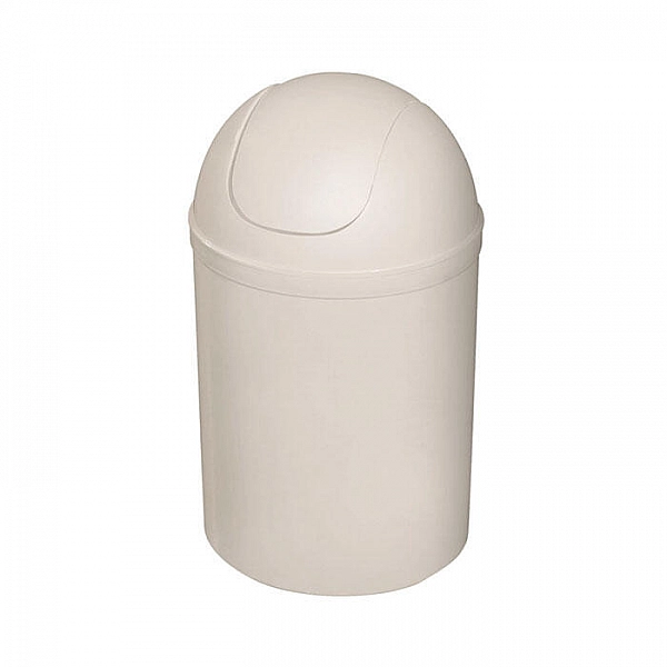 Ведро для мусора 5 л Bisk 90312 пластиковое бежевое