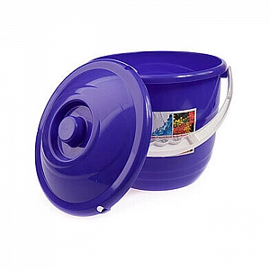 Ведро 10 л Berossi Practic plus ИК 15039000 с крышкой лазурно-синий