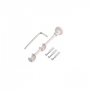 Держатель двойной Lm Decor YB007 D19/19 мм белый глянец