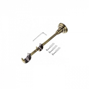 Держатель двойной Lm Decor YB007 D25/16 мм антик