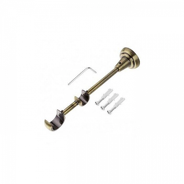 Держатель двойной Lm Decor YB007 D25/16 мм антик