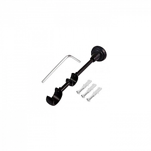 Держатель двойной Lm Decor YB007 D25/19 мм черный матовый