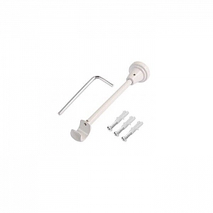 Держатель одинарный Lm Decor YB006 D19 мм белый глянец