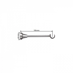 Держатель одинарный Lm Decor YB006 D19 мм белый глянец. Изображение - 1