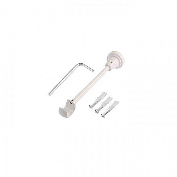 Держатель одинарный Lm Decor YB006 D25 мм белый глянец