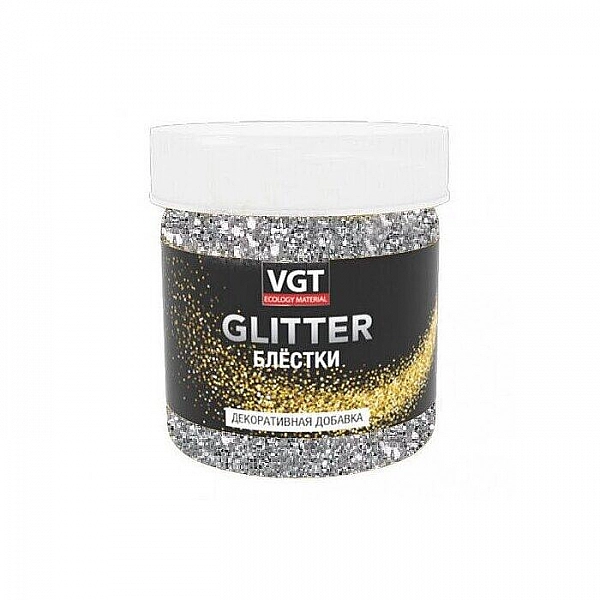 Блестки VGT Pet Glitter 50 г серебро