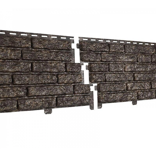 Фасадная панель Ю-Пласт Стоун-Хаус Кварцит коричневый 2 м