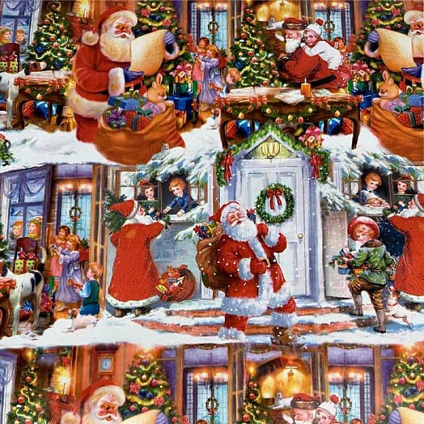 Клеенка столовая Dekorama Новый год на нетканой основе в ассортименте