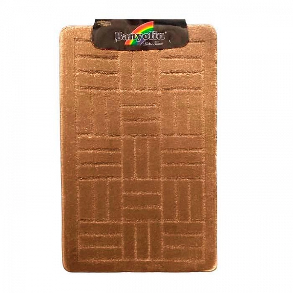 Коврик для ванной комнаты Banyolin Economic коричневый 55*90 см