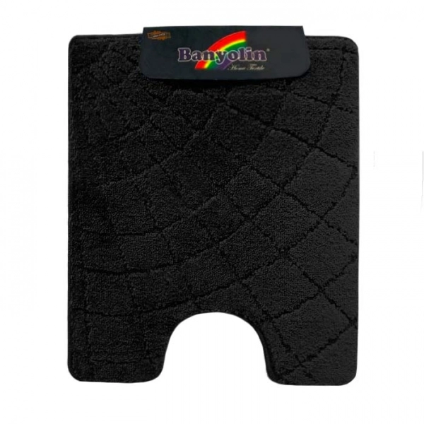 Коврик для ванной комнаты Banyolin U-type черный 60*70 см