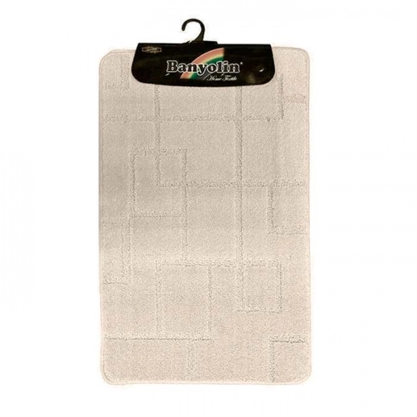 Комплект ковриков для ванной комнаты Banyolin Medium Extra кремовый 50*80 см 50*60 см