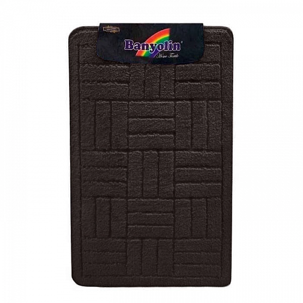 Коврик для ванной комнаты Banyolin Classic черный 60*100 см