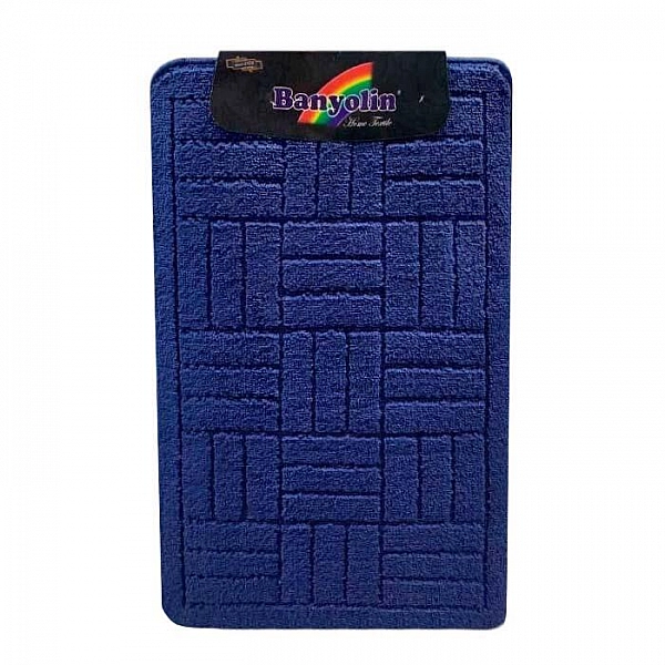 Коврик для ванной комнаты Banyolin Economic темно-синий 55*90 см