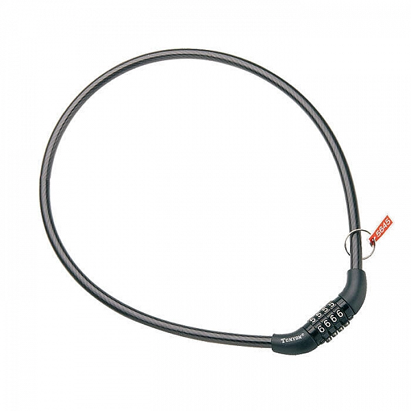 Замок велосипедный Tonyon 445C-0865F кодовый 8*650 мм