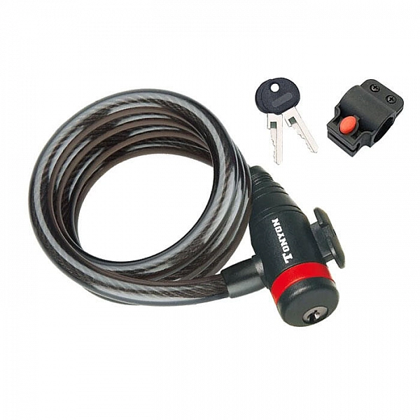 Замок велосипедный Tonyon 511K-1018H 10*1800 мм