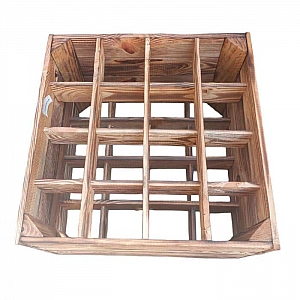 Ящик деревянный обожженный для вина 40*40*27 см. Изображение - 1
