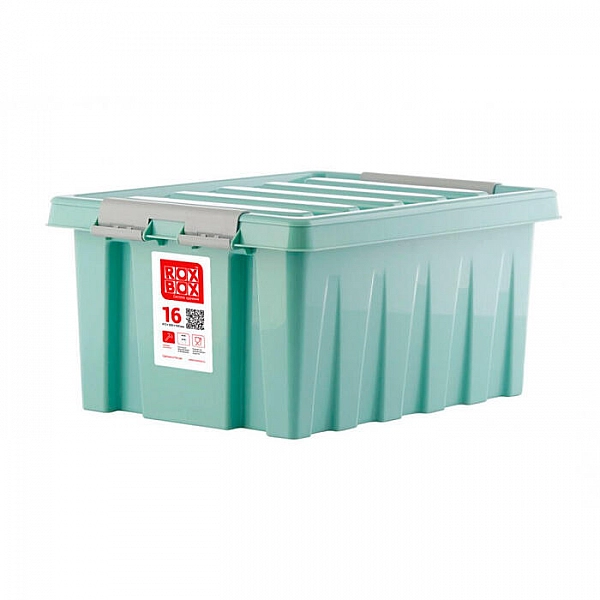 Контейнер Rox Box универсальный с крышкой 16 л мятный