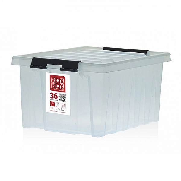 Контейнер Rox Box Original универсальный с крышкой 36 л прозрачный