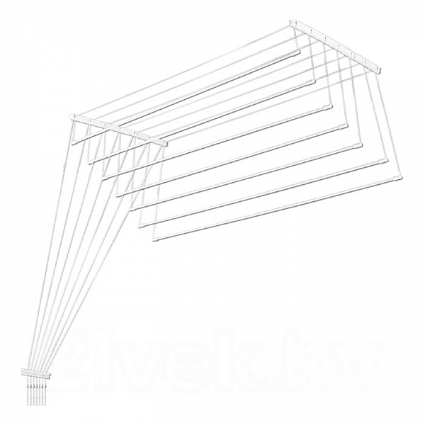 Сушилка для белья потолочная Comfort Alumin алюминиевая 1.4 м 7 прутьев