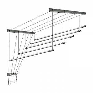 Сушилка для белья Comfort Alumin Silver Style потолочная алюминиевая 2 м 5 прутьев