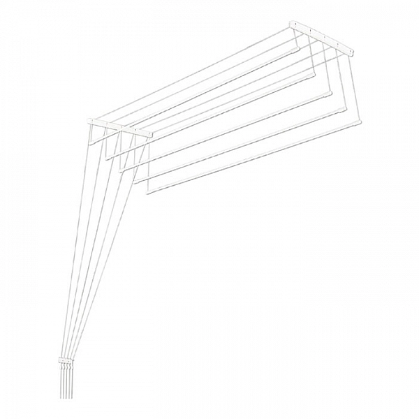 Сушилка для белья потолочная Comfort Alumin алюминиевая 1.1 м 5 прутьев