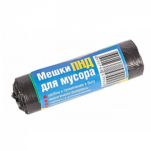Пакет для мусора 30 л ПНД 88461 черные 50 шт