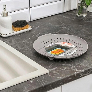 Поддон-сушилка в раковину Berossi Compakt light ИК57165000 дымчато-серый. Изображение - 2