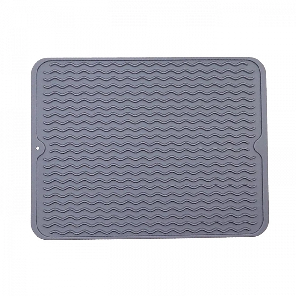 Коврик силиконовый Bradex сушилка для посуды 40*45 см серый