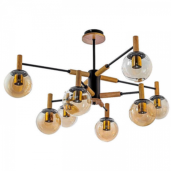 Светильник Айтин-Про НПБ 02-8*60-105 N3611/8 черный/дерево