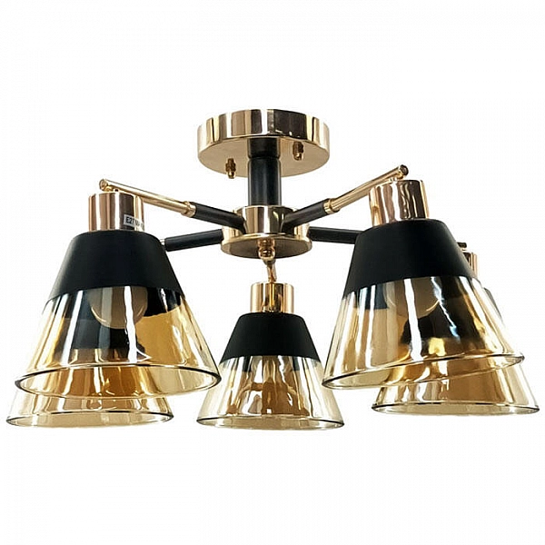 Светильник Айтин-Про НПБ 02-5*60-105 9080/5 золото/черный