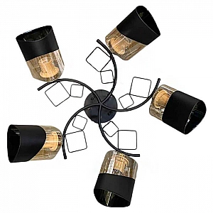 Светильник Айтин-Про НПБ 02-5*60-101 K2172/5 чёрный/золото