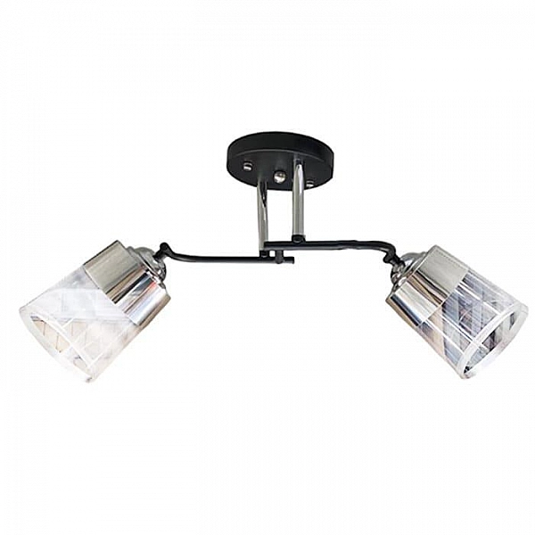 Светильник Айтин-Про НПБ 02-2*60-101 A4343/2 чёрный/хром