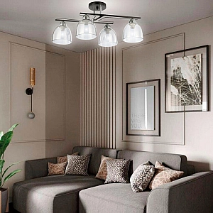 Светильник Айтин-Про НПБ 02-4*60-101 6098/4 черный/хром. Изображение - 1