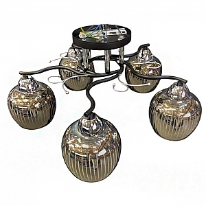 Светильник Айтин-Про НПБ 02-5*60-101 8333/5B черный/хром. Изображение - 1