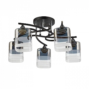 Светильник Айтин-Про НПБ 02-5*60-101 5015/5 черный/хром