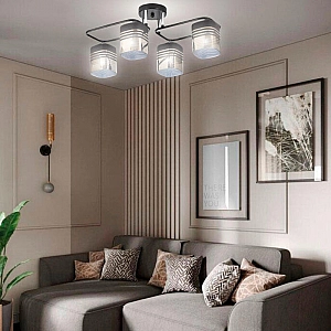 Светильник Айтин-Про НПБ 02-4*60-101 70205/4 черный/хром. Изображение - 1